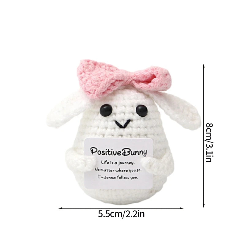 Crochet Positive Potato Desk Accessories Crochet Dolls Funny Gifts Office Interior Home Decor Christmas New Year Gifts