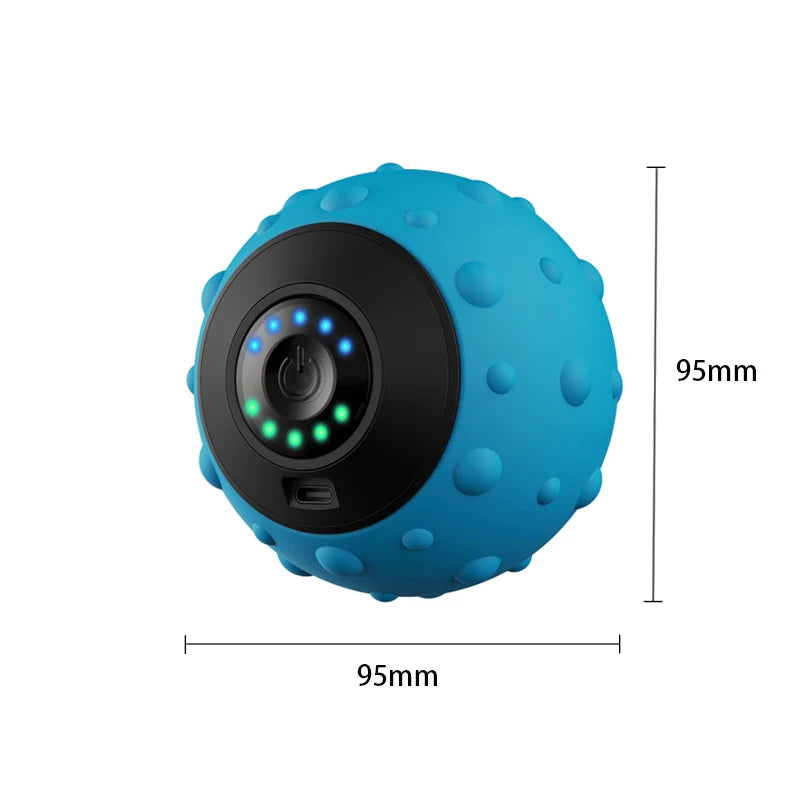 Rechargeable 5 Gears Vibrating Massage Ball Portable Peanut Massager Vibrating Foam Roller For Fitness Mobility Yoga