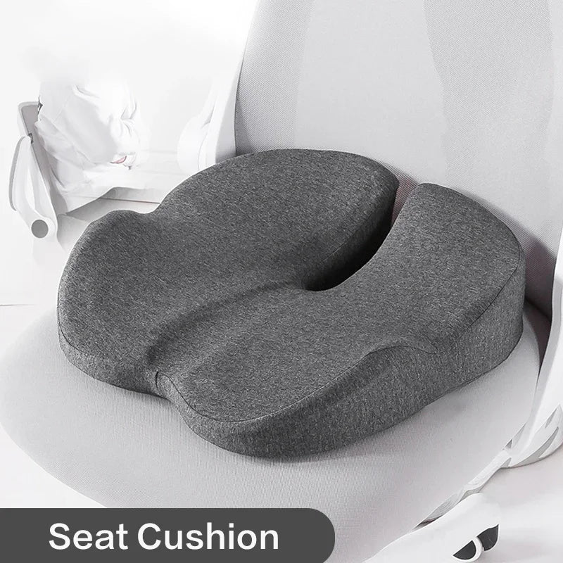 Memory Foam Seat Cushion Non Slip Orthopedic Prostate Cushion for Tailbone Sciaticaback Pain Relief Comfort Chair Car