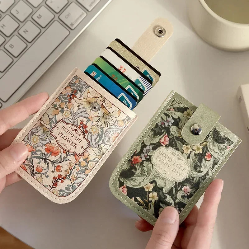 Pull-Out MultiCard Holder Wallet Slim ID Card Wallet with Large Capacity Creative Organizer for Credit Cards Business