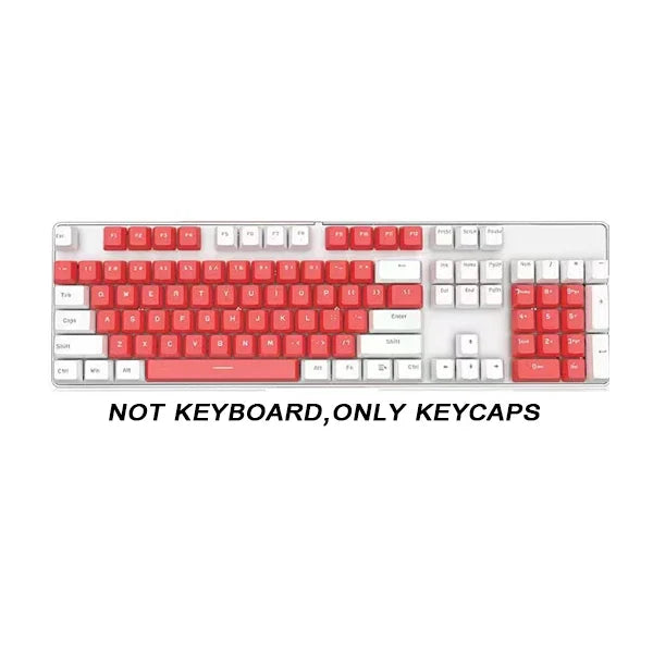 104pcs ABS Universal Mechanical Keyboard Keycaps Ergonomic Blank Keycaps For Cherry MX Keyboard Replacement OEM Backlit