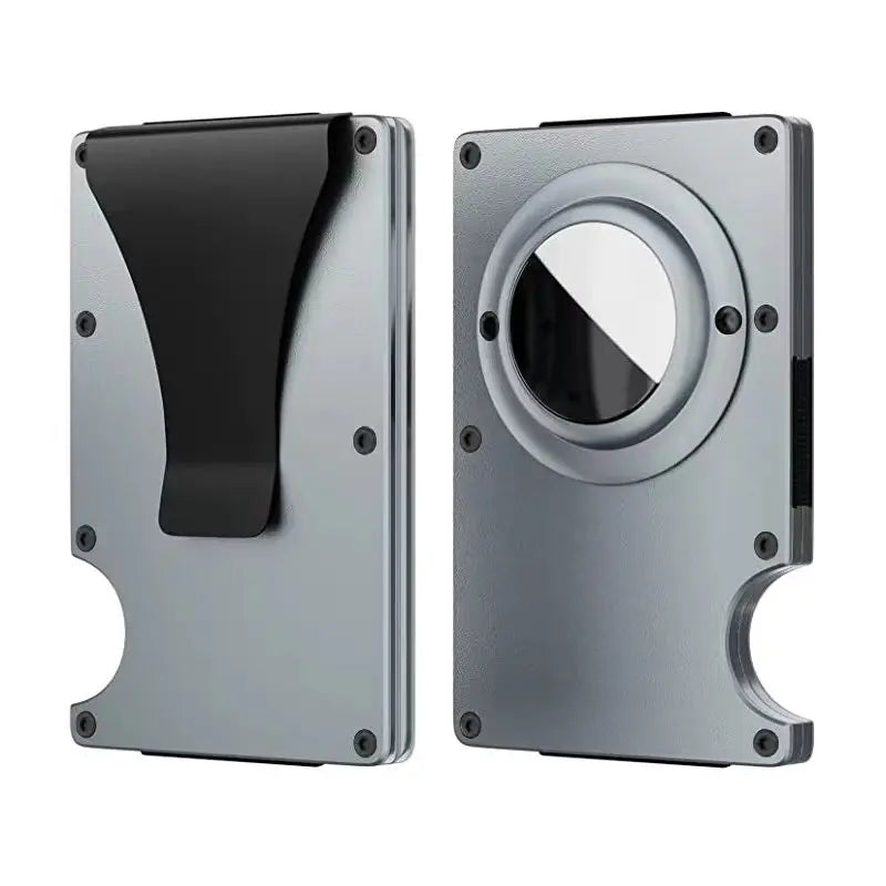 Cartera Airtag Men Carbon Fiber Forged Wallet Minimalist Slim Business Wallet Credit Card Holder Rfid with Cash Strap