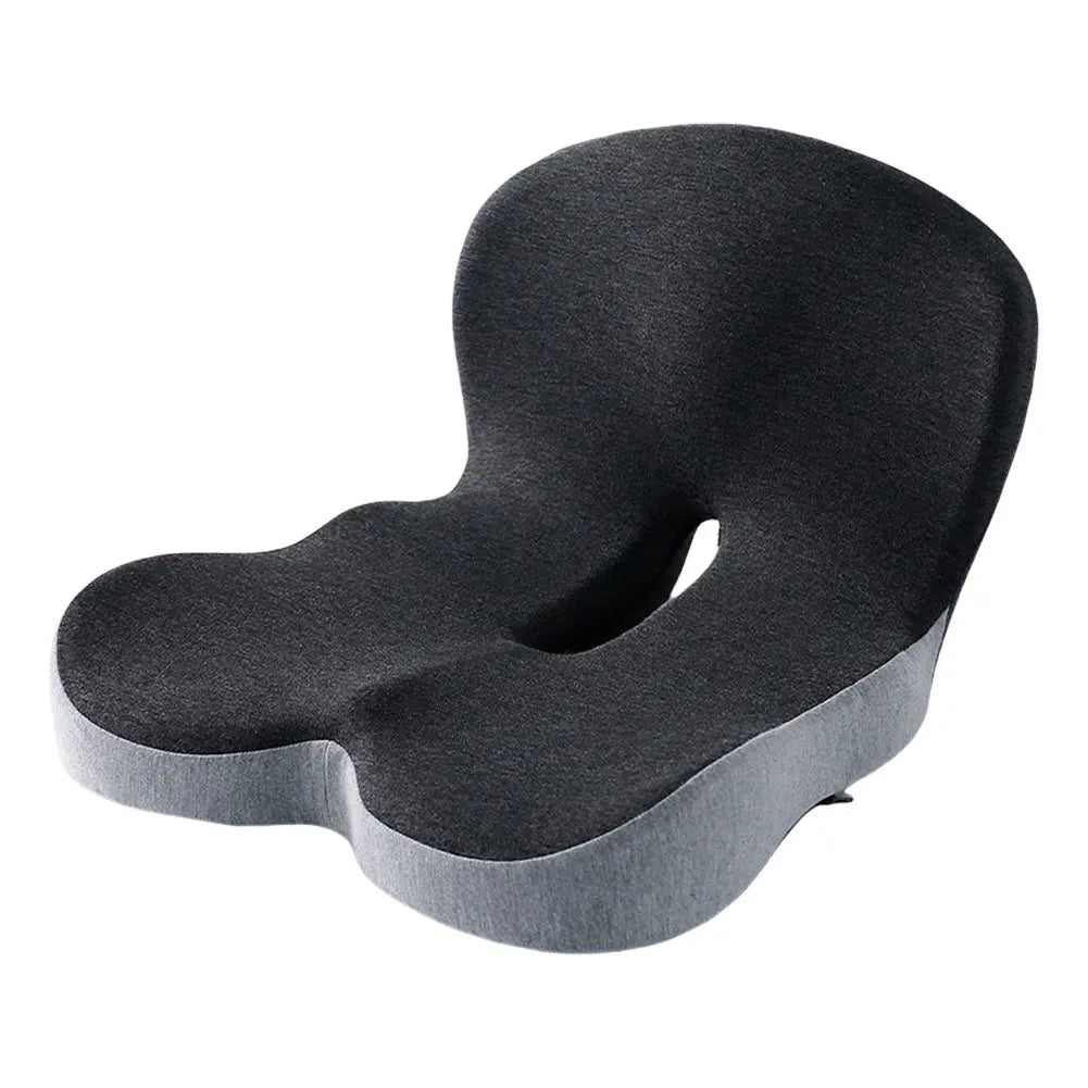 Memory Foam L-Shaped Integrated Seat Cushion with Back Support Office Chair Cushion for Car Truck Desk Gaming Chair - H