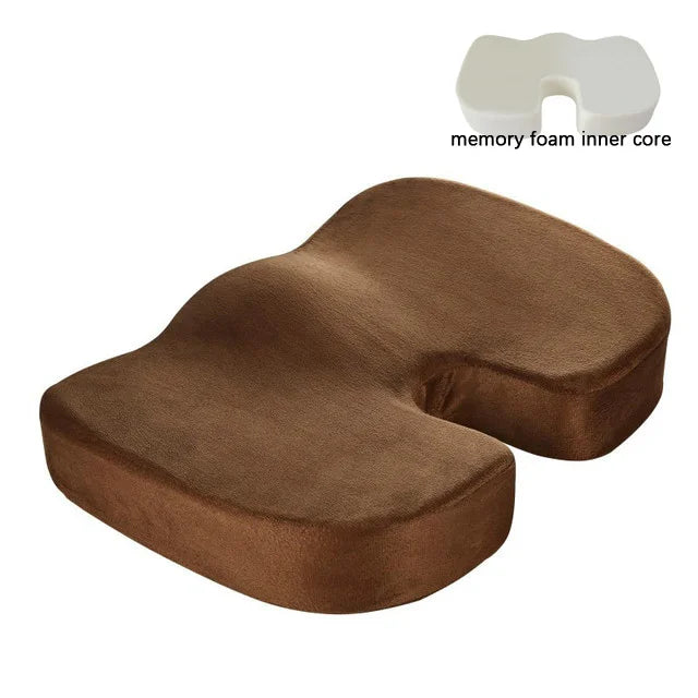 Office Chair Cushion Seat Pad Memory Foam Car Seat Cushion Orthopedic Hemorrhoid Pillow Gel Seat Cushions for Chairs