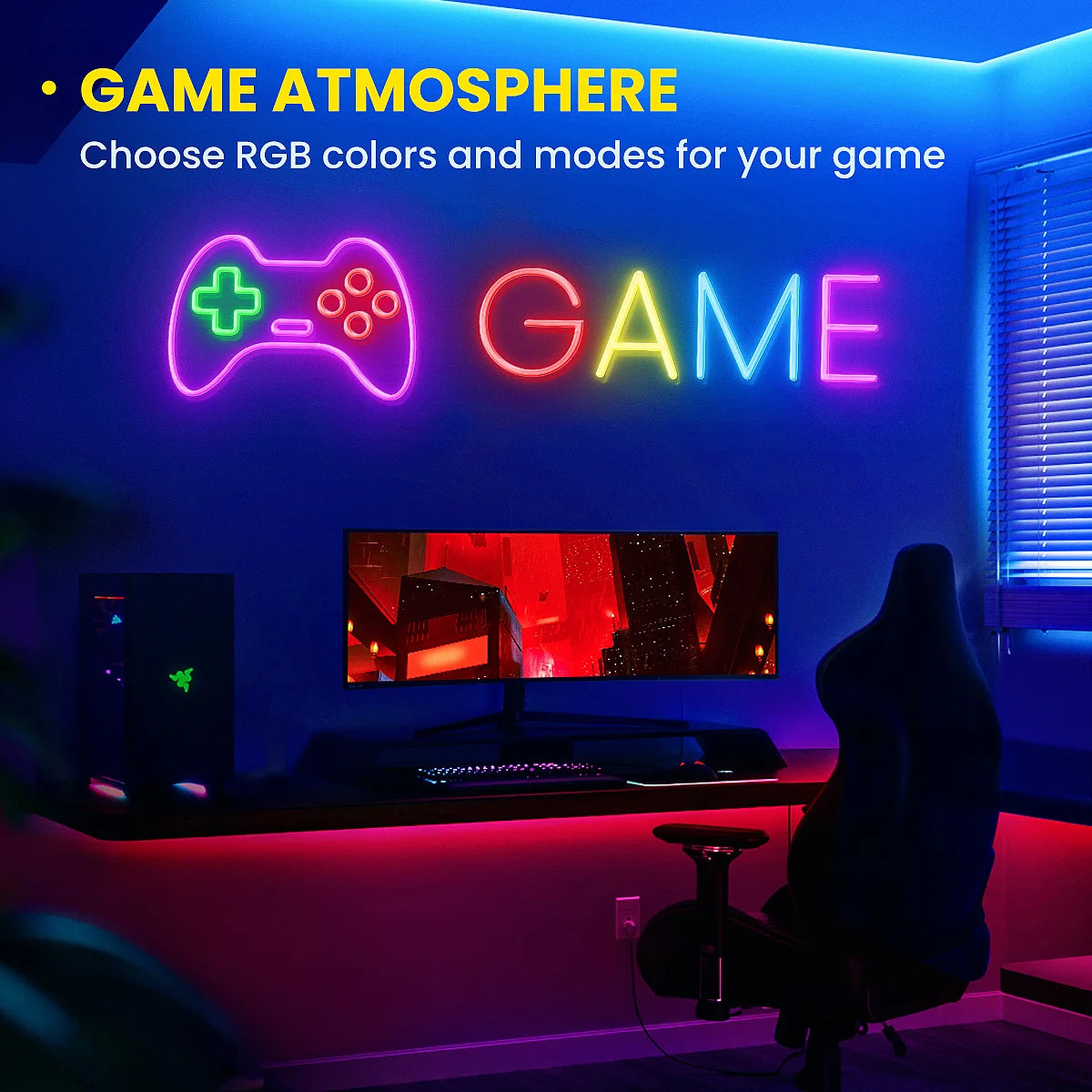 Neon LED Rope Lights LED Lights For Bedroom Flexible LED Light Strip With Remote And APP Control RGB Lighting Strip