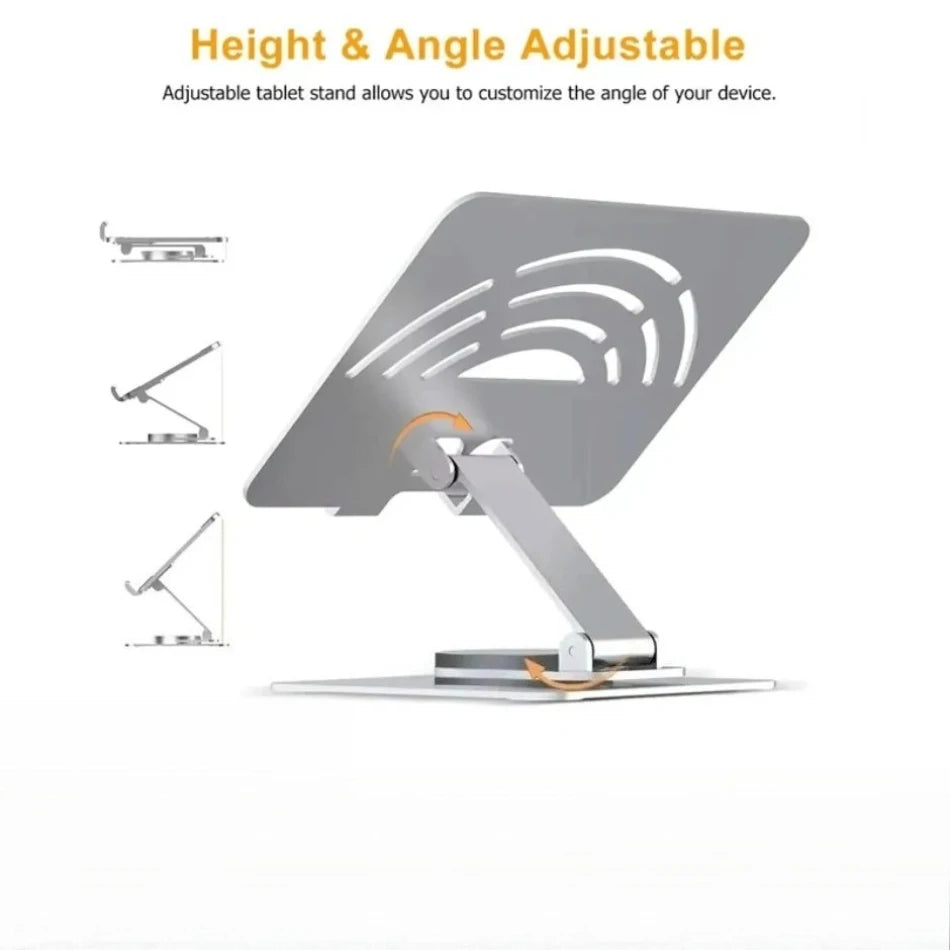 Aluminum 360° Rotation Portable Desktop Foldable Laptop Tablet Holder Bracket For iPad Macbook RedmiBook Galaxy Tab