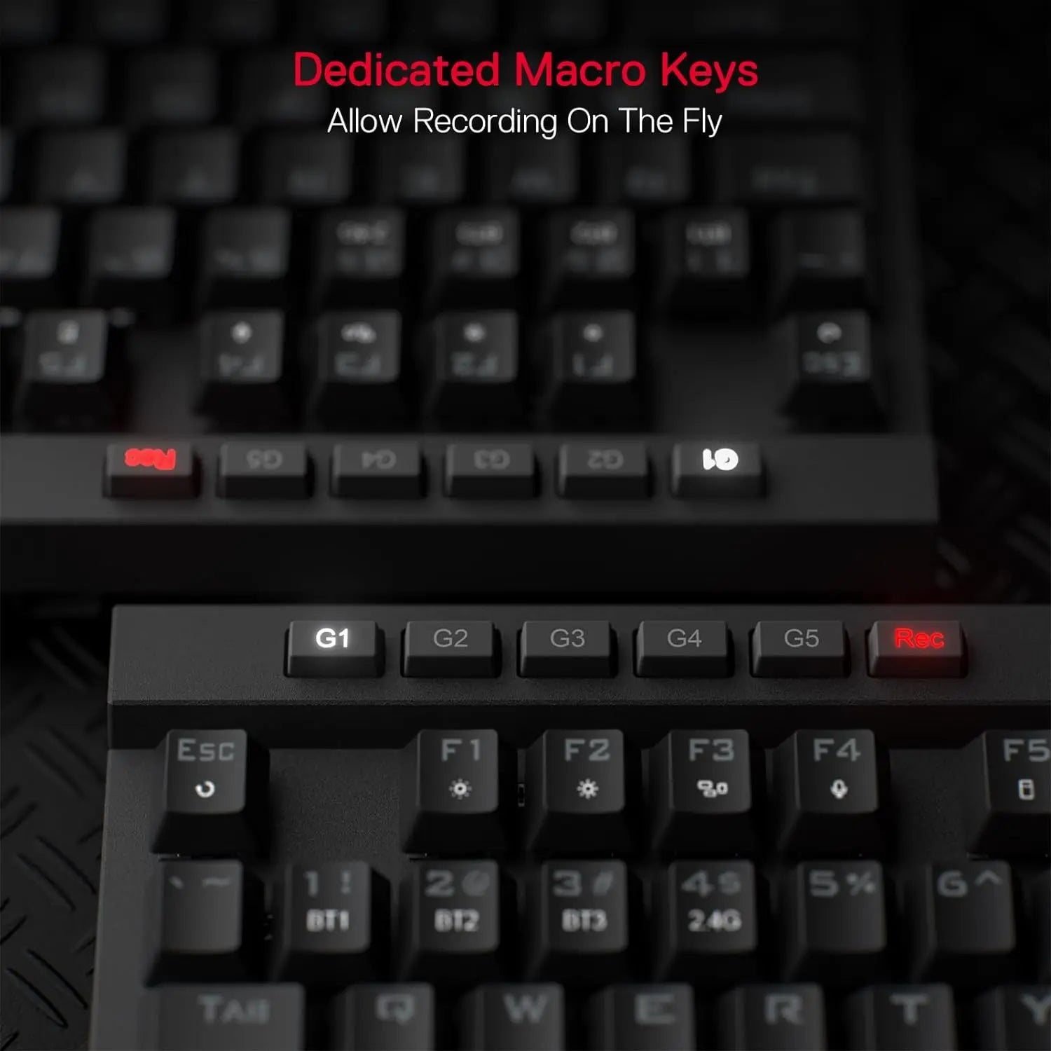Redragon K580 PRO Wireless RGB Gaming Keyboard 3-Modes 104 Keys Mechanical Keyboard Hot-Swap Socket Linear Red Switch