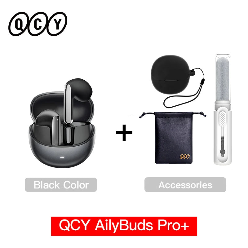 QCY HT10 AilyBuds Pro+ ANC Wireless Earphone Al Audio Hi-res with LDAC Bluetooth 5.3 Earbuds Adaptive ANC Multipoint