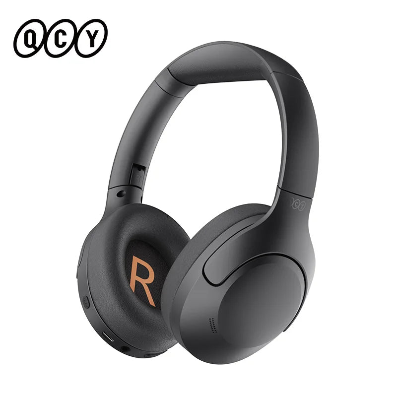 QCY H3 Lite ANC Wireless Headphones Bluetooth 5.3 Active Noise Cancelling Over Ear Headset 40mm Driver HiFi Sound