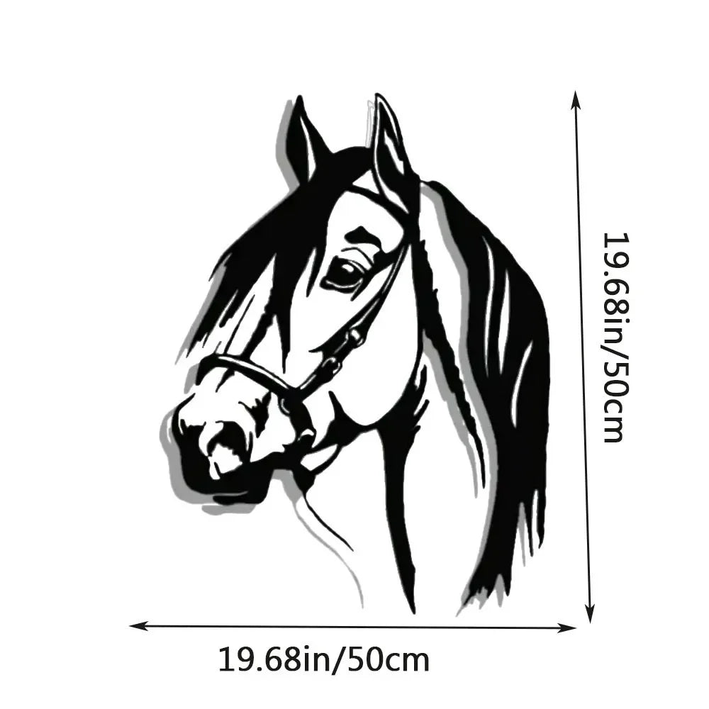 Horse Head Metal Wall Decor – Elegant Animal Art for Home & Office Perfect for Living Room & Stylish Wall Decoration