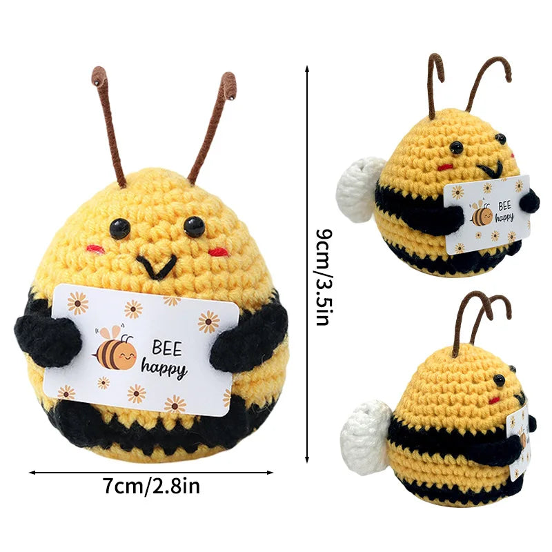 Crochet Positive Potato Desk Accessories Crochet Dolls Funny Gifts Office Interior Home Decor Christmas New Year Gifts