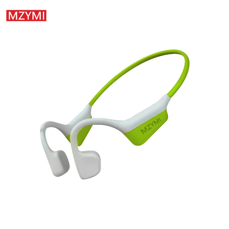 MZYMI Bone Conduction Sport Headphones I18PRO Neckband Bluetooth 5.3 Earphones Hifi Sound Running Wireless Headset TWS