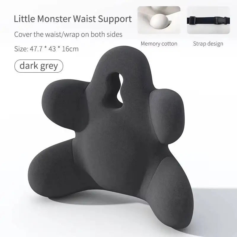 Memory Foam Office Lumbar Support Back Rest Cushion Pillow For Car Chair Relieve Back Pain Car Seat Waist Cushion Soft