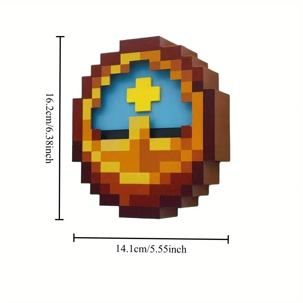 24-Hour High-Quality Pixel-Style 3D-Printed Trend Clock—wall or desk décor perfect for any holiday gift. Hang it or set