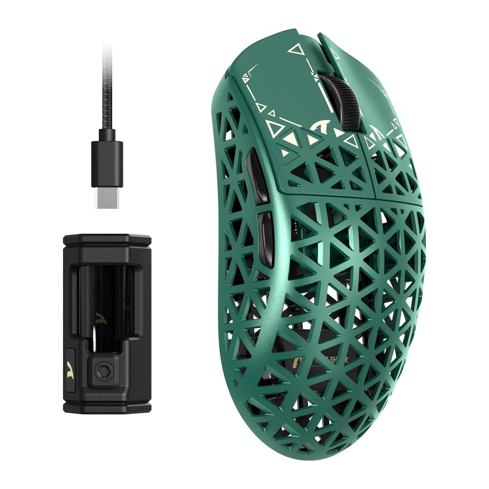 ATTACK SHARK R5 Ultra 8K Carbon Fiber Wireless Gaming Mouse with 42000 DPI-PAW3950 MAX Sensor -39g Ultra-Lightweight