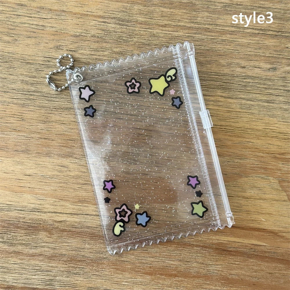INS Transparent Candy Bag Badge Holder Korean Photocard Holder Display Bag Pendant Idol Photo Card Protective Cover