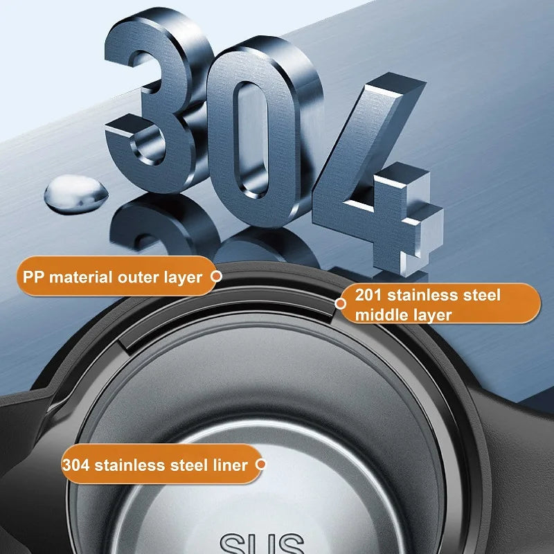 800ml Universal Smart Car Kettle Temperature Adjust Electric Kettle Travel/RV Insulated Kettle With Cigarette Lighter