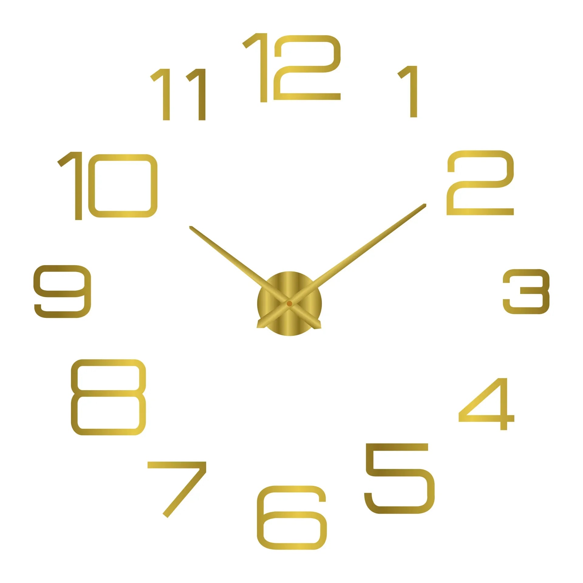 Large 3D Wall Clock Luminous Classic Wall Clocks DIY Digital Clock Wall Watches Stickers Silent Clock for Home Living