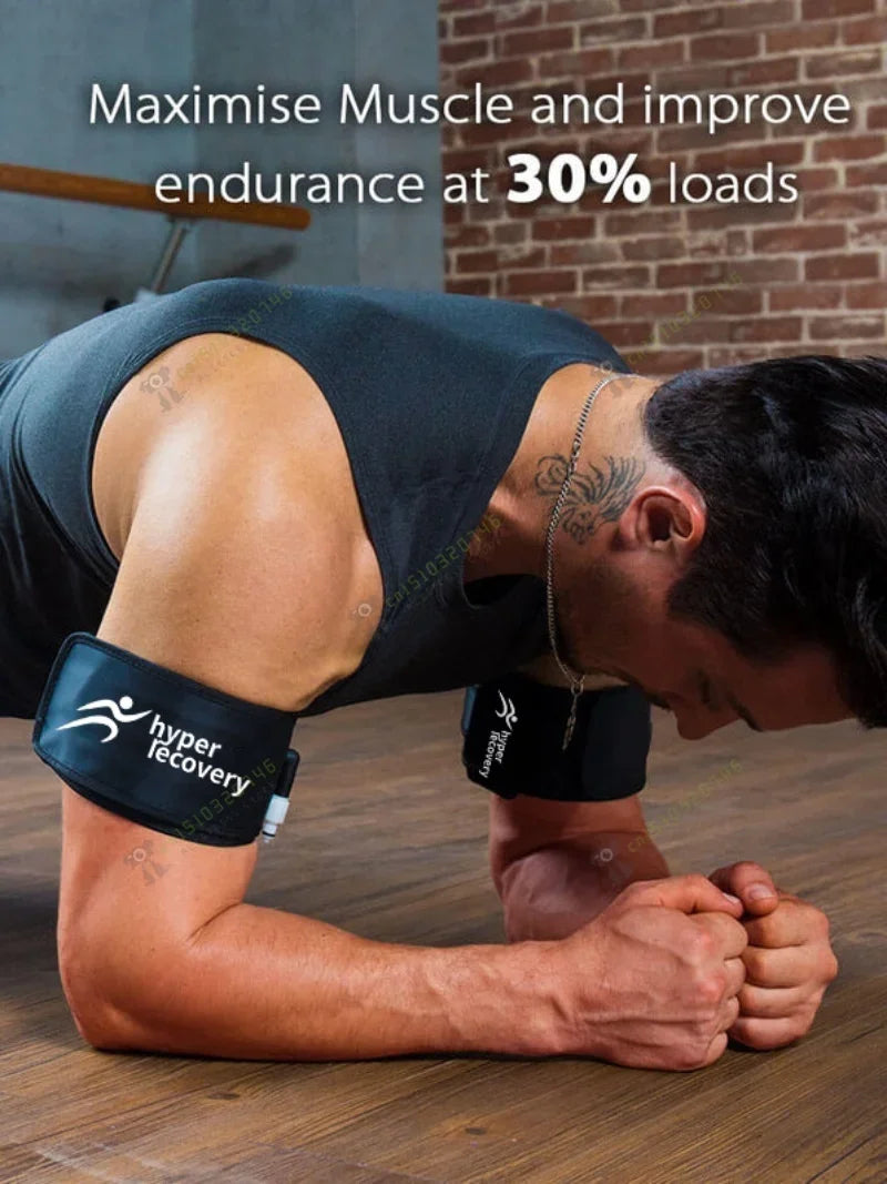 BFR fitness training blood flow restriction band compression training band pressure display compression band