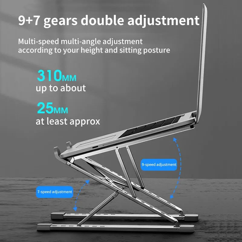 Laptop Stand For Macbook Folding Adjustable Aluminum Computer Pc Tablet Stand Notebook Tablelaptop Holder Heat