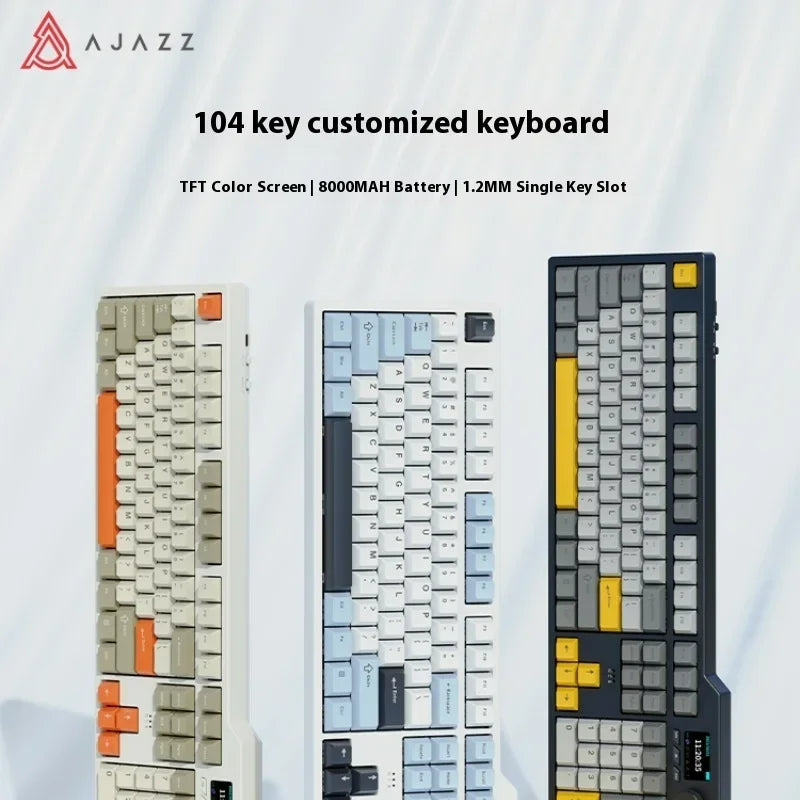 Ajazz Ak35i V3 Mechanical Keyboard Wired 104 Key Esports Game Office Multi-Scene Universal High-Looking Appearance Feel