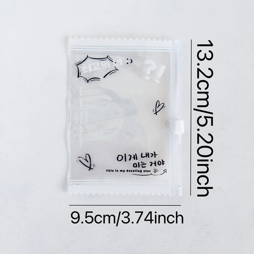 INS Transparent Candy Bag Badge Holder Korean Photocard Holder Display Bag Pendant Idol Photo Card Protective Cover