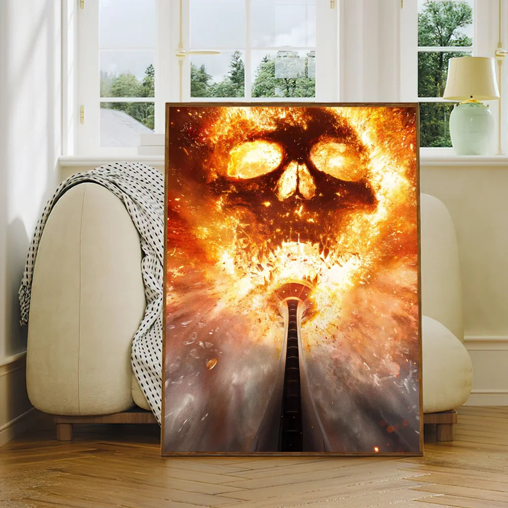 Movie Final Destination Bloodlines Poster Self Adhesive Painting Living Room Office Decoration Bedroom Home Wall