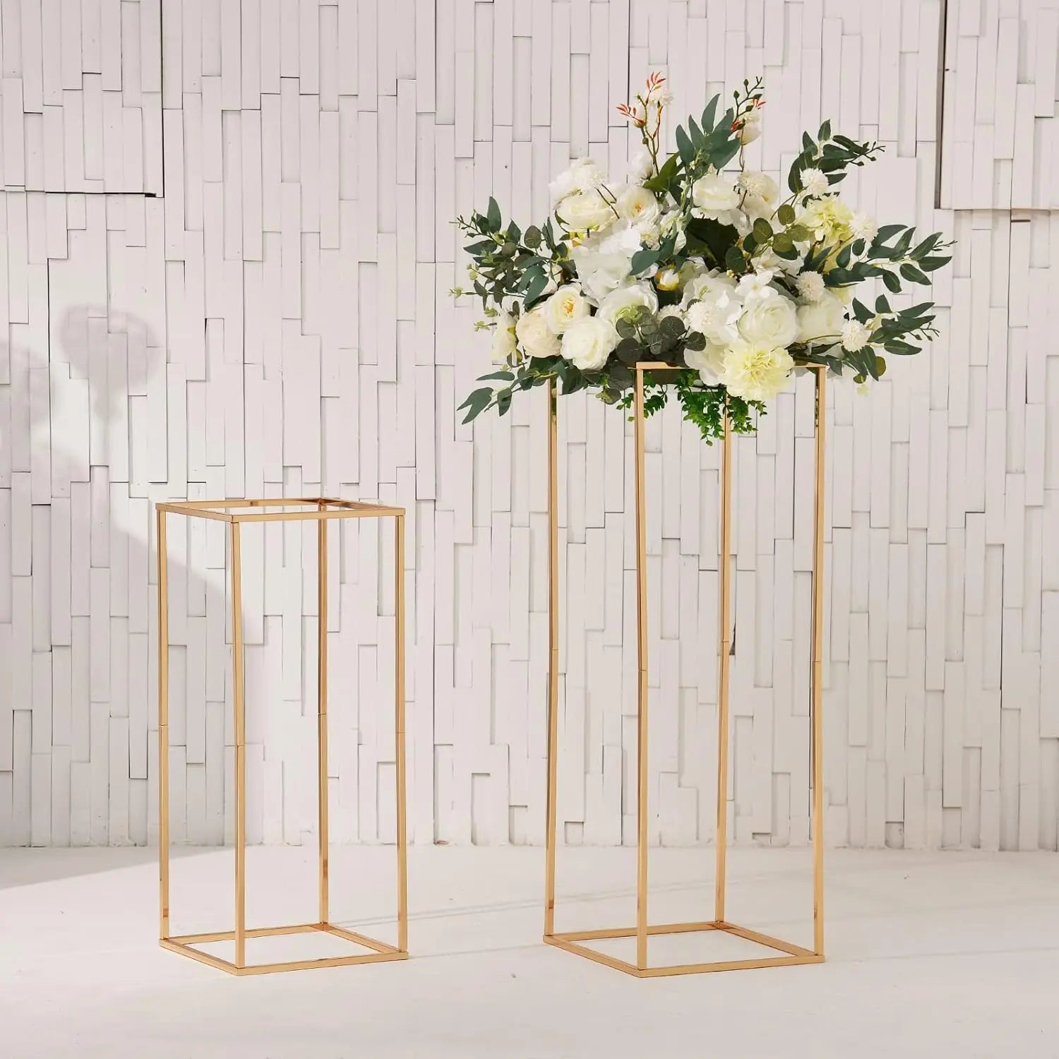23.6inches Tall Gold Wedding Flower Vase,5pcs Flower Stand Centerpieces for Party Table Decoration - 23.6inches 5pcs