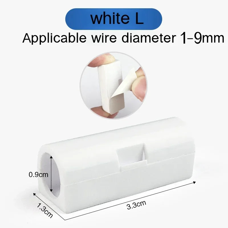 16/20pcs Self-Adhesive Cable Organizer Clip Snap Drop Wire Holder Cord Management Cable Fixed Clamp home Office Wiring