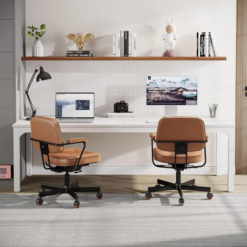 2-Person Home Office Desk 78.7’’ Extra Long Computer Desk Double Workstation for Home Office Work Desk for Two People