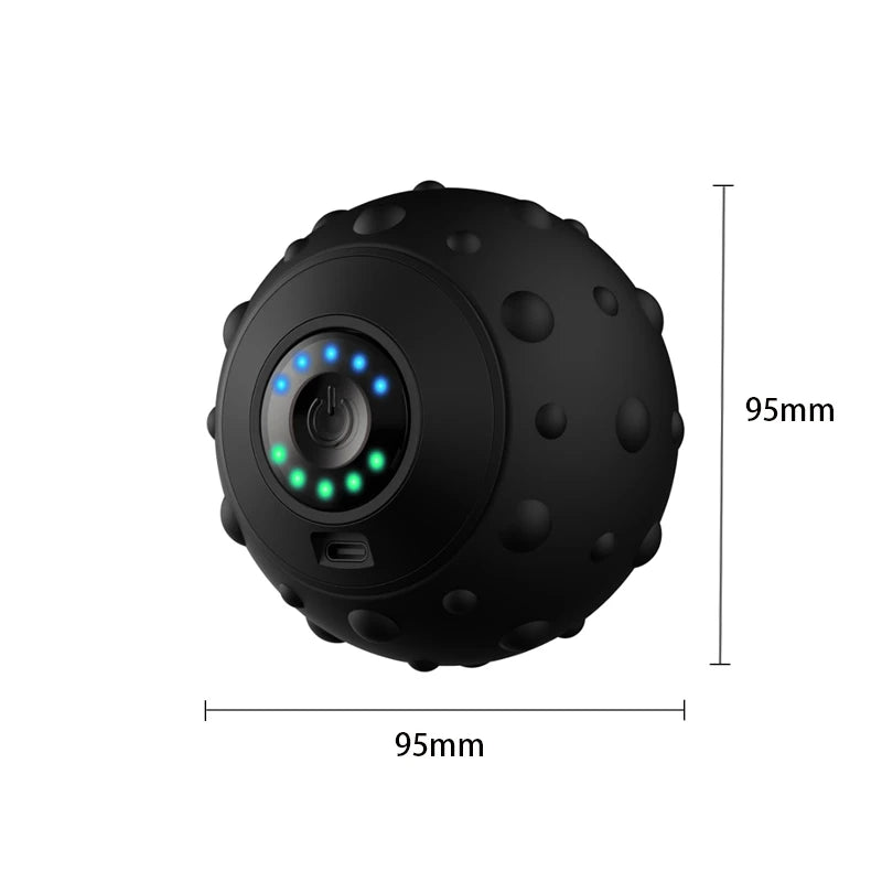 Rechargeable 5 Gears Vibrating Massage Ball Portable Peanut Massager Vibrating Foam Roller For Fitness Mobility Yoga