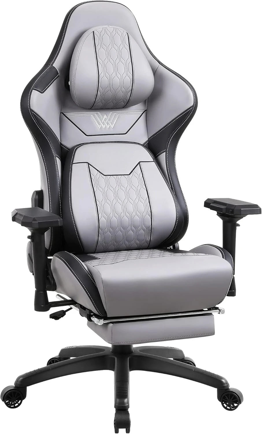 Big and Tall Gaming Chair with Footrest High Back Ergonomic Office Chair with Comfortable Headrest and Lumbar Support 4