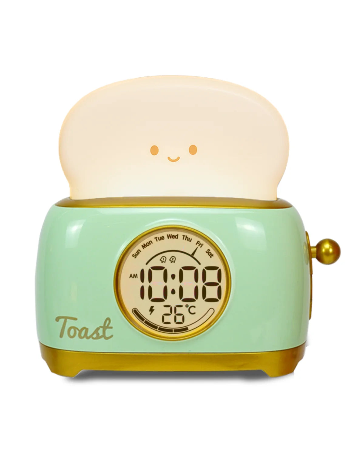 Kid Alarm Clock LED Night Light Digital Clock Children’s Sleep Trainier For Home Bedroom Bedside Cute Temperature