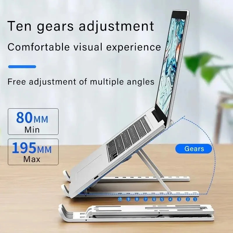 Laptop Riser Stand for Macbook Pro Air Lenovo Samsung Notebook Cooling Pad Invisible Laptop Holding Bracket Lift Stand