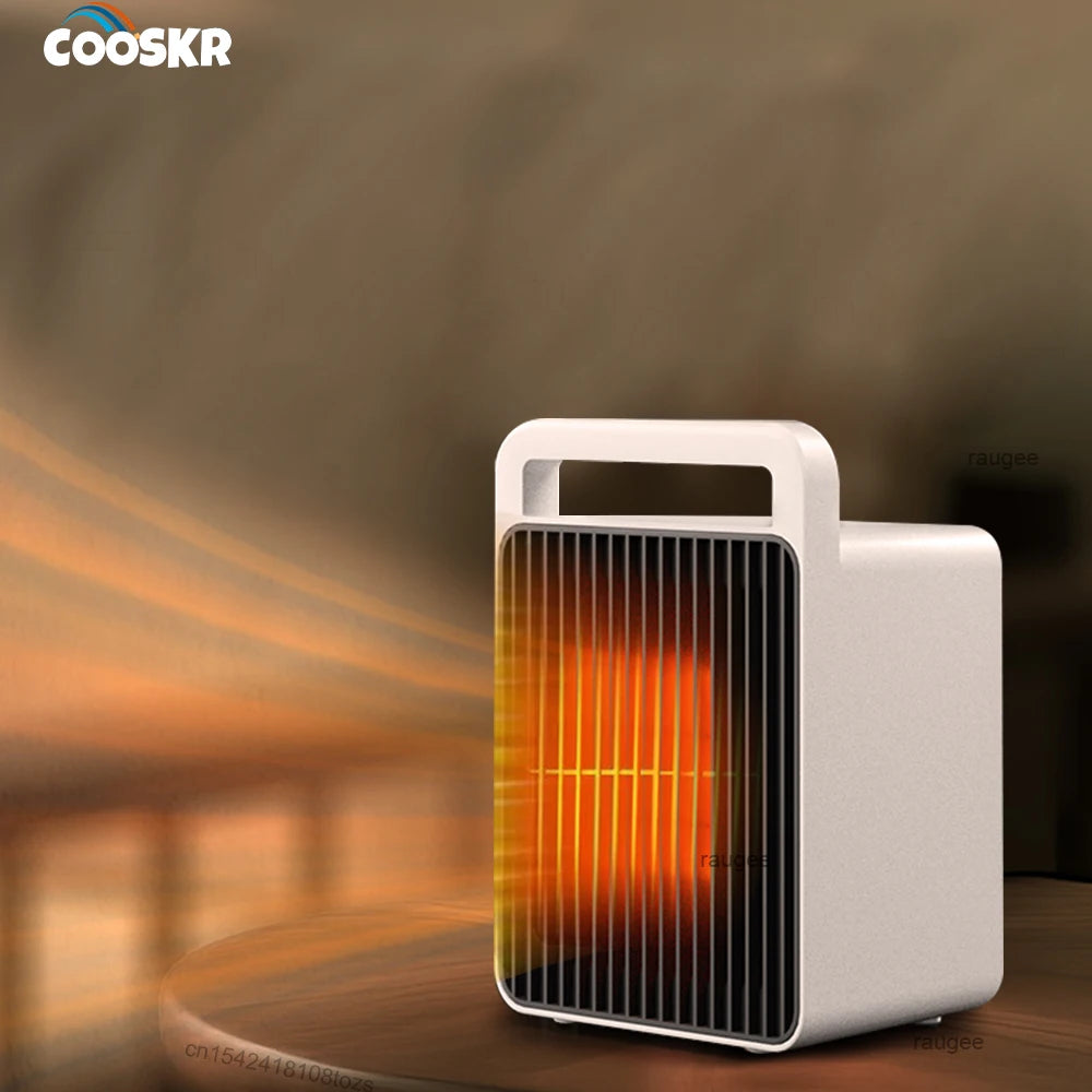 Mini Electric Heater Fast Heating Fan Warm Air Blower for Bedroom Office Desktop Mute Hot Air Blower Portable Winter