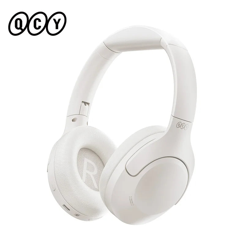 QCY H3 Lite ANC Wireless Headphones Bluetooth 5.3 Active Noise Cancelling Over Ear Headset 40mm Driver HiFi Sound