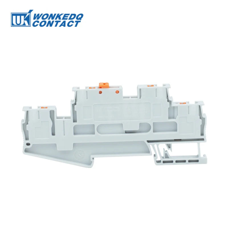 5Pcs PTTB 4-MT Double Level Knife Disconnect Terminal Block Rail Mounting Switch Electrical Connector Push-in PT 4mm