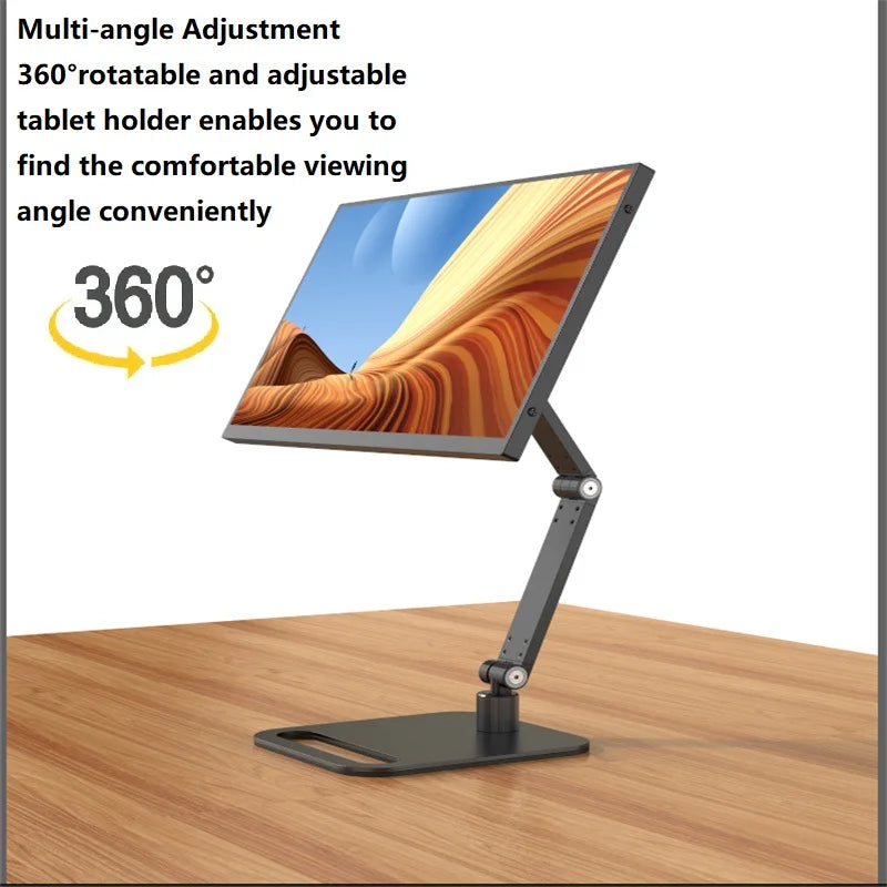 Metal Monitor Holder 100x100 75x75 VESA Mount Portable Stand Adjustable Desk Bracket for 14 to 24 inch Monitors
