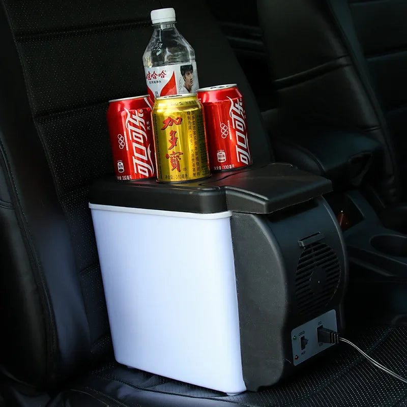 Portable 6L Car Refrigerator Mini Fridge Cold And Warm Box Mini Fresh-Keeping Incubator 12V High-Capacity Low Energy