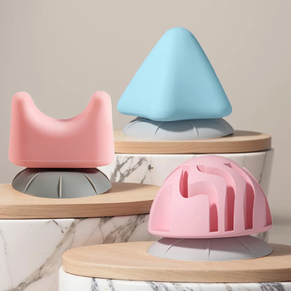 Silicon Trigger Point Ball with Suction Cup Back Sore Muscle Knot Massager Fascia Ball for Deep Tissue Massage Plantar