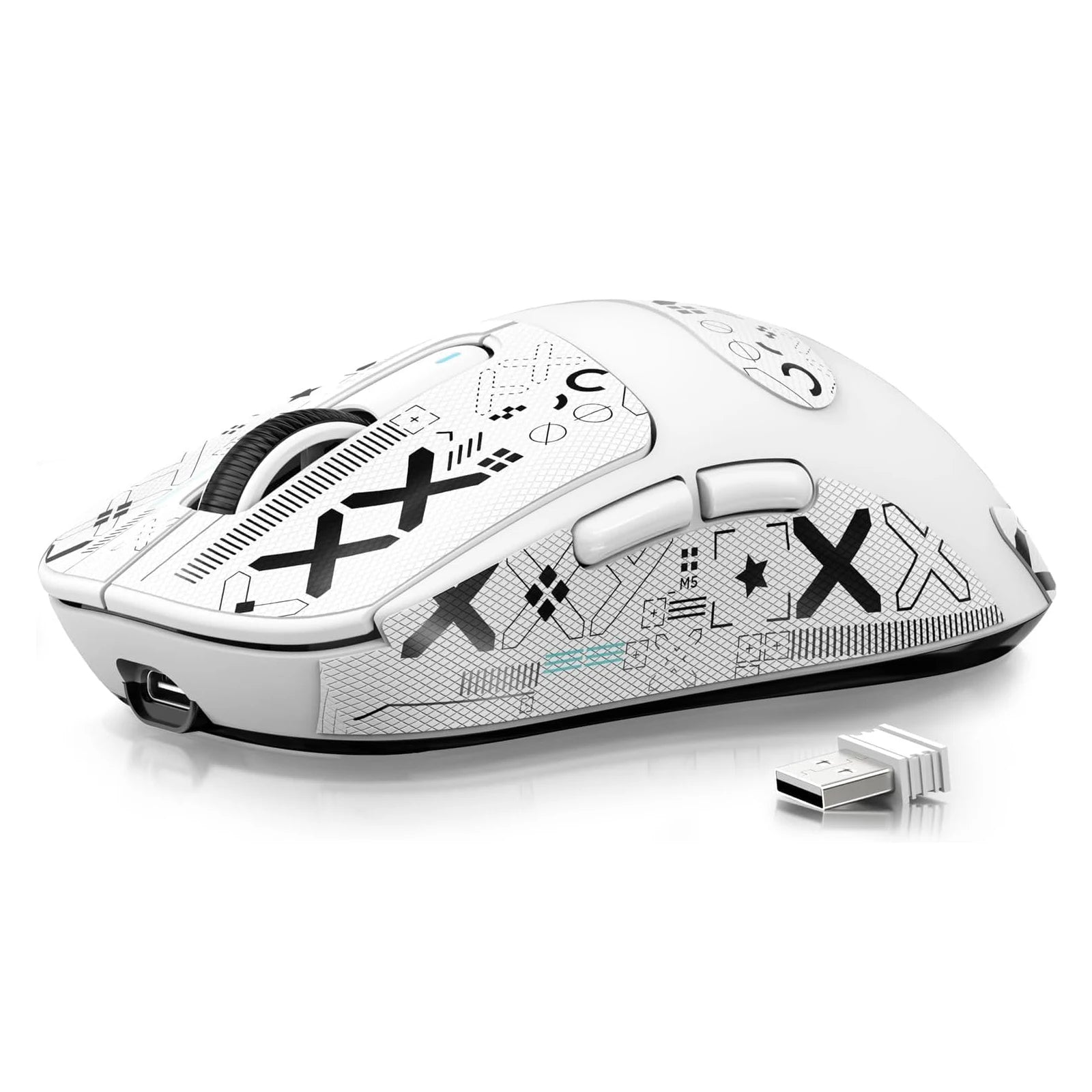 ATTACK SHARK X3 Lightweight Wireless Gaming Mouse 49g Tri-Mode,PAW3395 26K DPI Sensor 200h Battery Life,5 Programmable