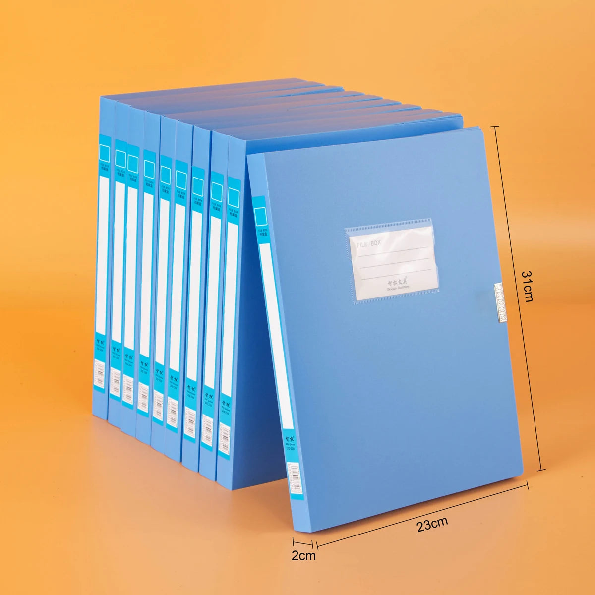 10 thickened A4 File box Office supplies 2/3.5/5.5/7.5CM plastic file box File bag File book folder file box - 10-2cm