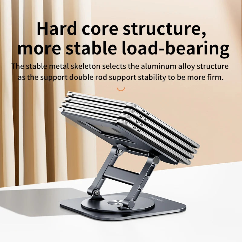 Laptop Stand 360° Rotatable Notebook Holder Liftable Desk Riser Stand Aluminum Alloy Stand Compatible With 9.7-17.3