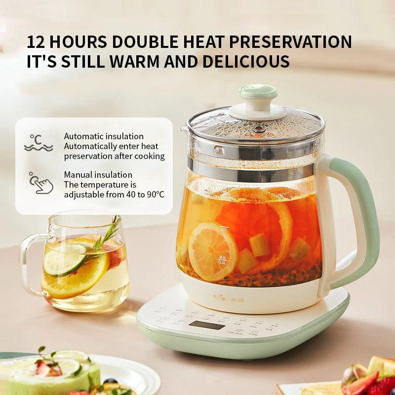 2025 New Health Pot Household Multi functional Electric Water Pot Boiling Water Flower Tea Pot Office Tea Cooking Small