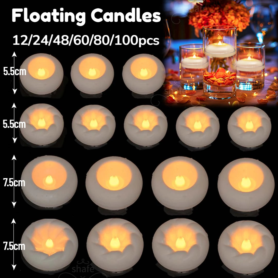 12-100pcs-flameless-floating-candles-for-centerpieces-wedding-led-tealight-5-5-7-5cm-battery-operate-float-candle-pool-spa-decor