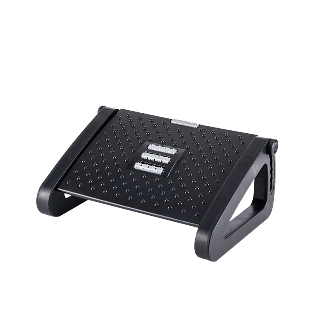 1pc Foot Rest Adjustable Foot Rest for Under Desk at Work Ergonomic Foots Stool for Under Office Desks - Black