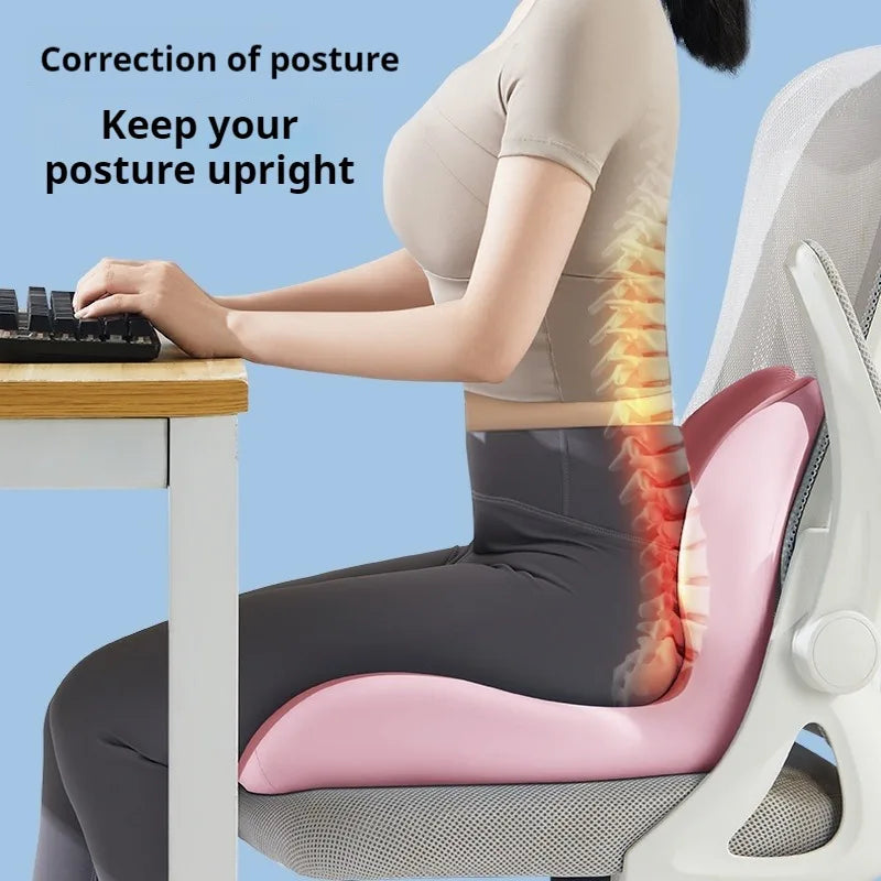 Upgrade ’L’ Shape Memory Foam Orthopedic Cushion Comfort Ergonomic Design Back Coccyx Pillow Car Seat Office Chair Pain