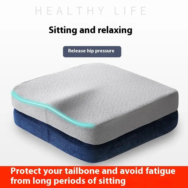 Ergonomic Memory Foam Office Cushion Anti Hemorrhoid Cushion Chair Cushion Tailbone Pillow Car Office Seat Cushion