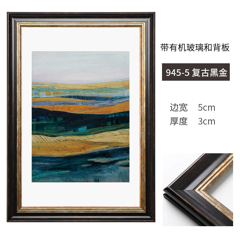 Creative American Retro Small Photo Frame Home Office Desktop Photo Frame Bedroom Bedside Table Decoration Ornaments