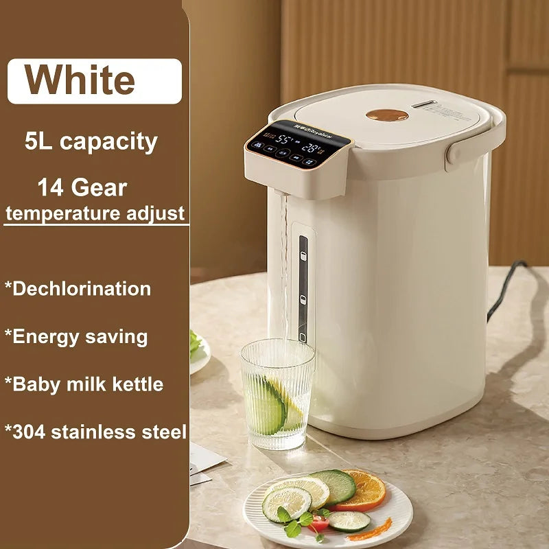 5L Smart Electric Kettle Home 14 Gear Adjustable Temperature Electric Water Bottle Automatic Insulated Water Dispenser